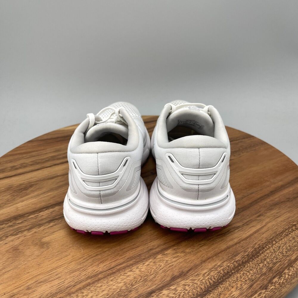 Brooks Ghost 15 Shoes Womens Size 8 B White Running Comfort Walking Sneakers Gym - Picture 4 of 9